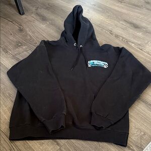 LIONS TIGERS BEARS Black Hoodie w Embroidered Logo from the sanctuary in Alpine